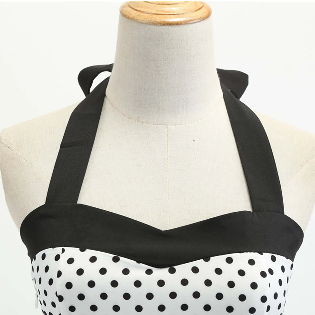 The Audrey Polka Dot Swing Gown
