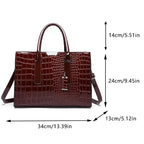 Vintage Croco Tote Bag