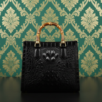 The Bamboo & Croco Premium Satchel