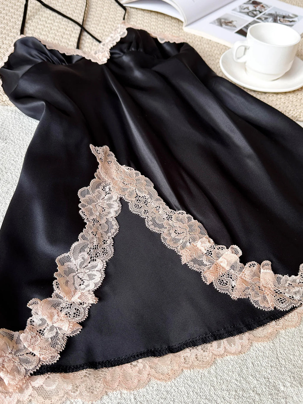 The Midnight Lace Backless Gown
