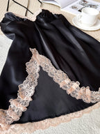 The Midnight Lace Backless Gown