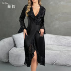 The Midnight Sequin Satin Set