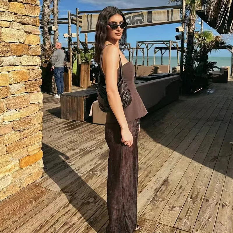 Square-Cut Strapless Tube Top