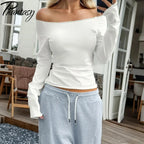 Off-Shoulder Long Sleeve