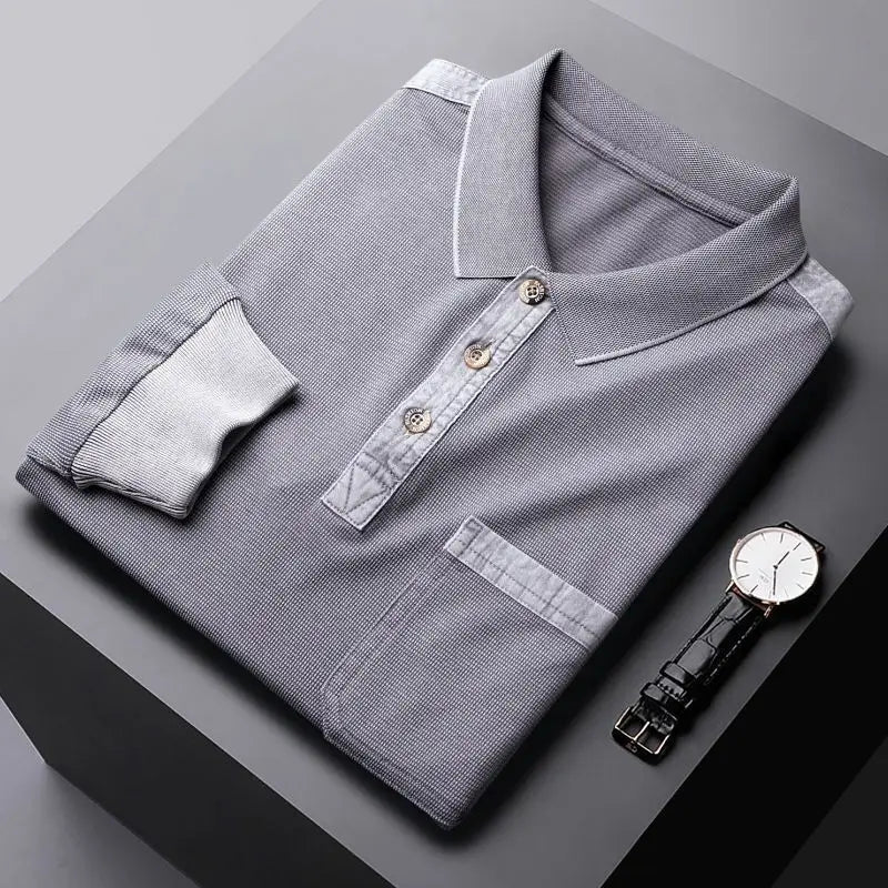 "Social-Utility" Long Sleeve Polo