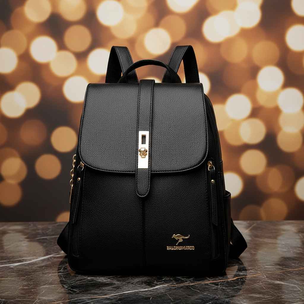 Classic Lock Casual Backpack