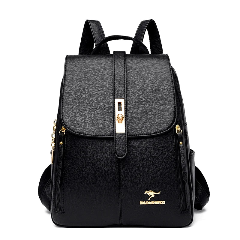 Classic Lock Casual Backpack