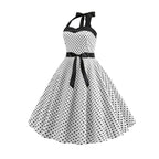 The Audrey Polka Dot Swing Gown
