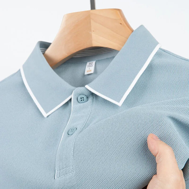 "Linear-Edge" Slim-Fit Polo