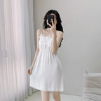 Ice Silk & Lace Nightgown