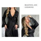 The Midnight Sequin Satin Set