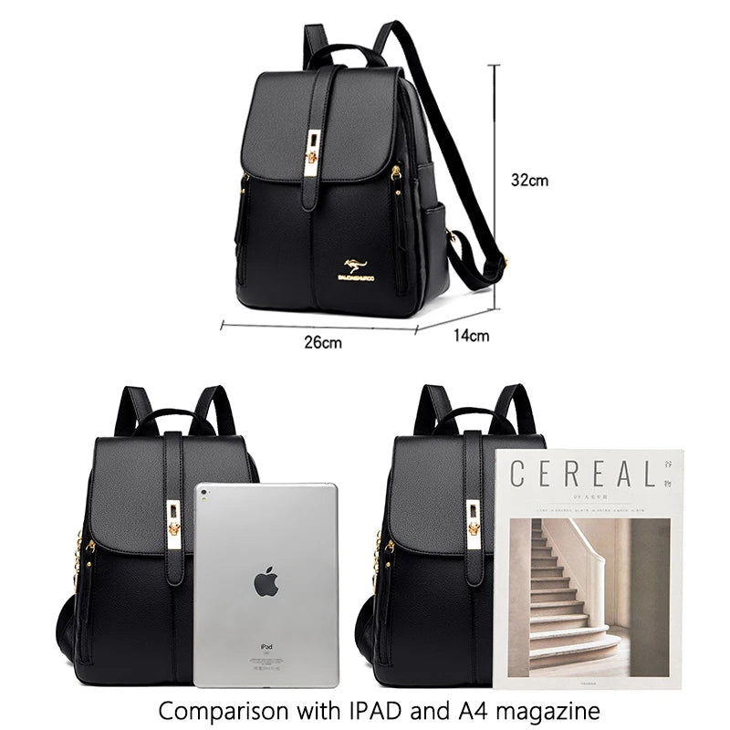 Classic Lock Casual Backpack