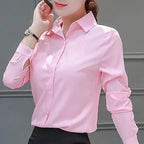 "Essence-Chiffon" Slim-Fit Shirt