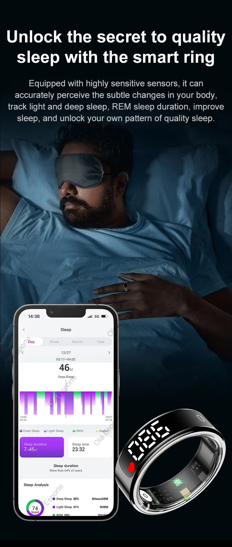 Biometric Health Smart Ring