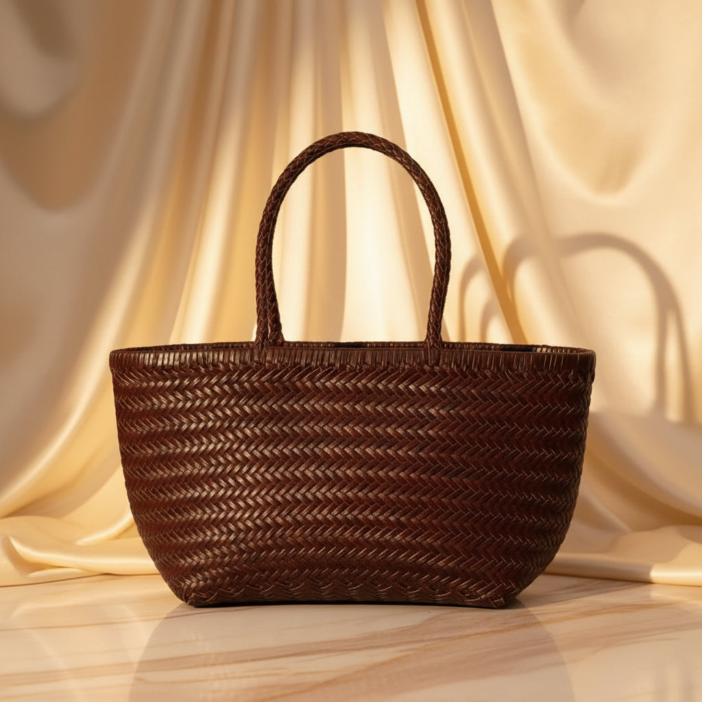 The Artisan Woven Bucket Tote