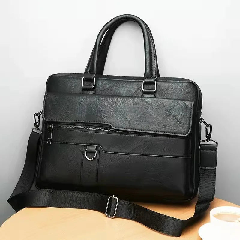 Modern Leather Business Briefcase