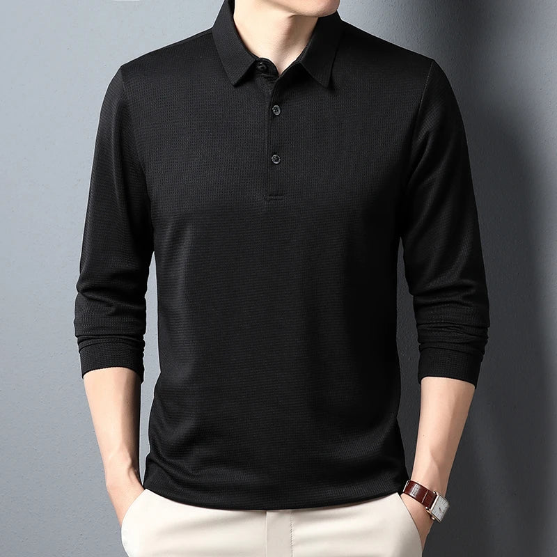 "Apex-Link" Long Sleeve Polo