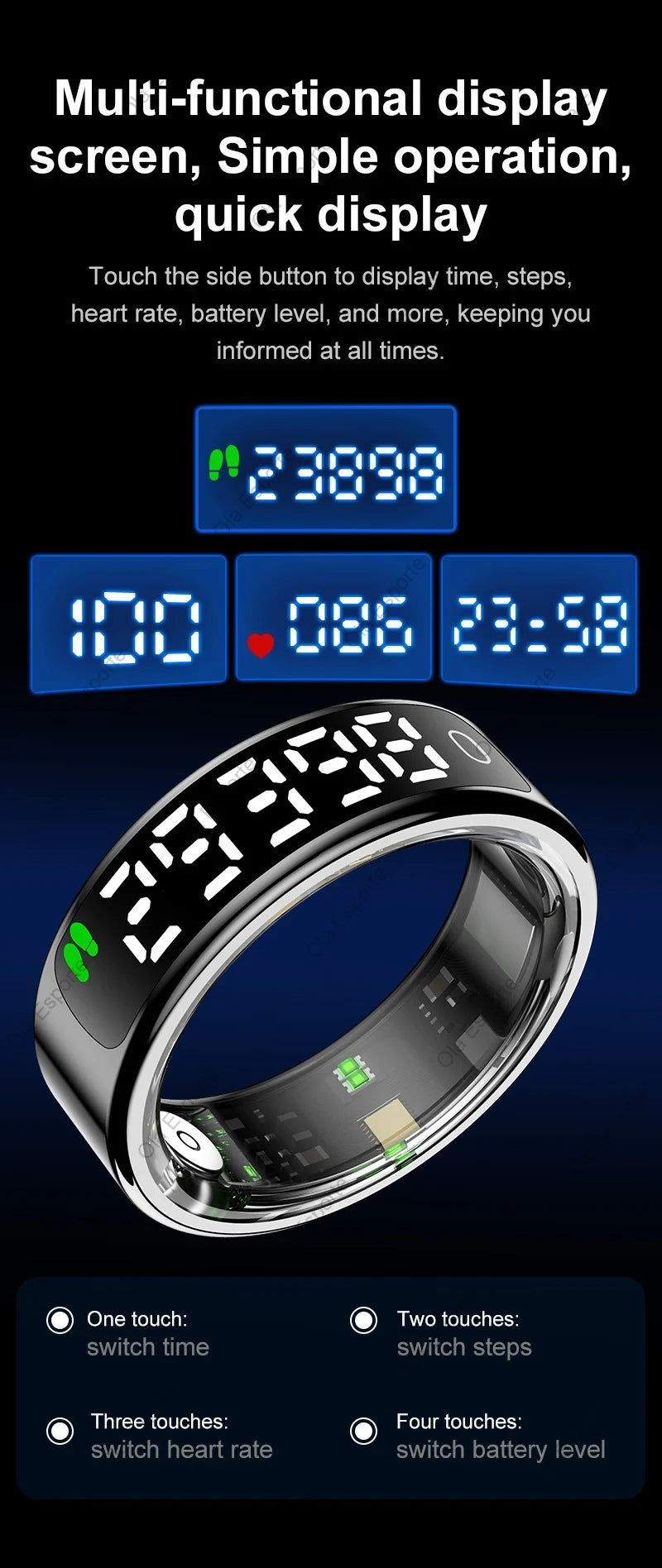 Biometric Health Smart Ring