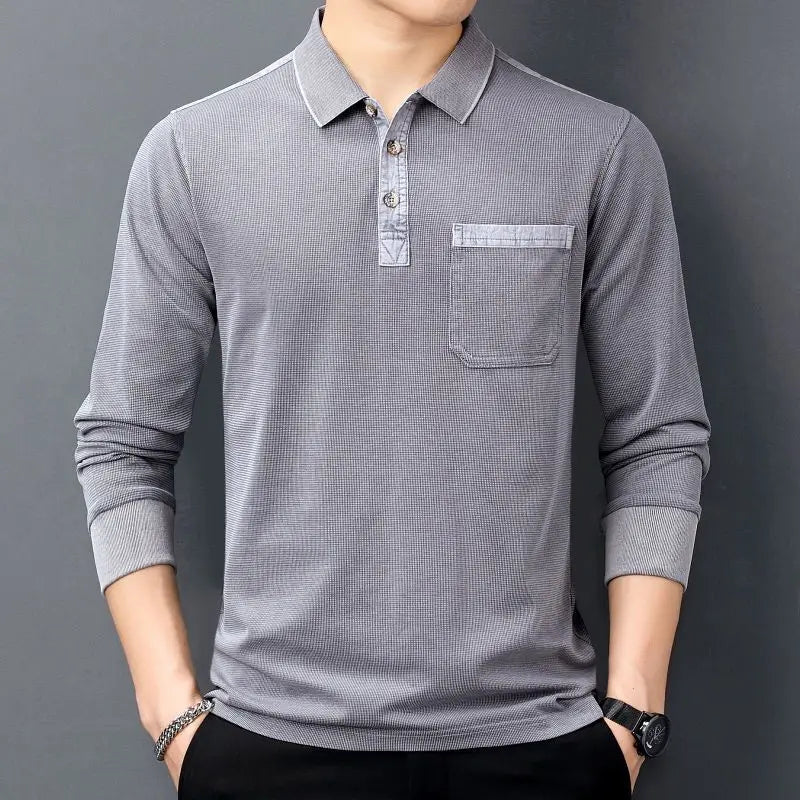"Social-Utility" Long Sleeve Polo