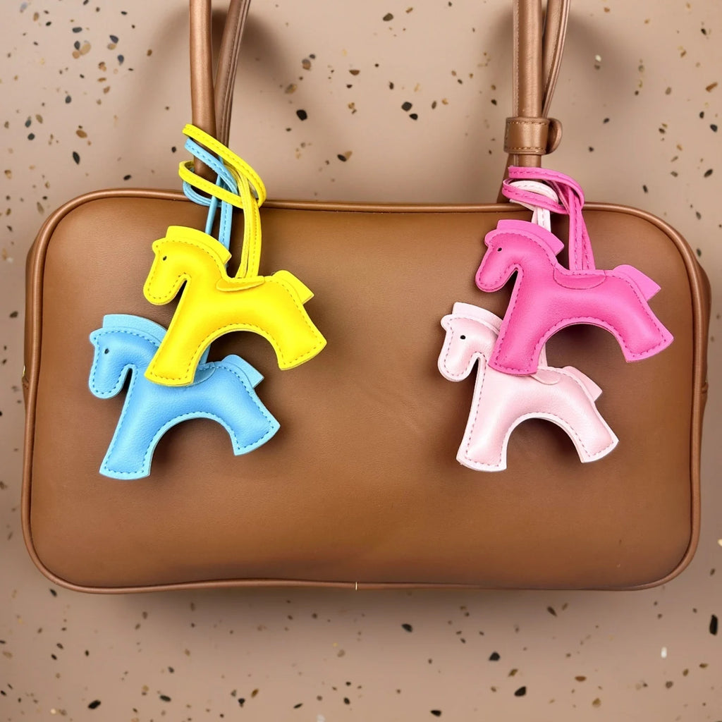 The Equestrian Warhorse Leather Bag Charm