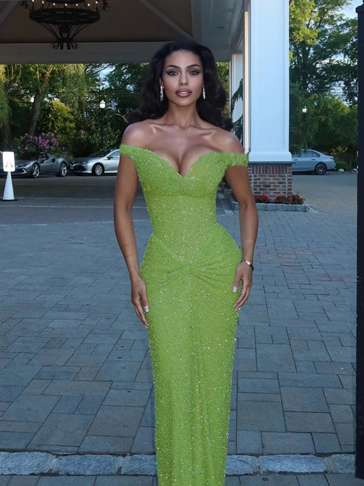 The Siren Green Gown