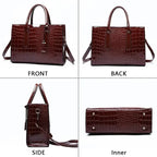 Vintage Croco Tote Bag