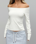 Off-Shoulder Long Sleeve